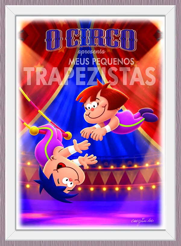 Quadro Os Trapezistas da coleção O Circo
