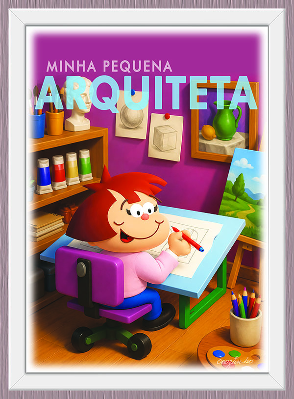 Quadro Minha Pequena Arquiteta
