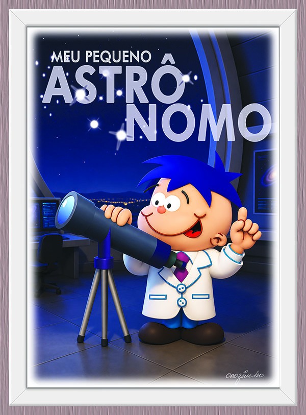 Quadro Meu Pequeno Astrônomo