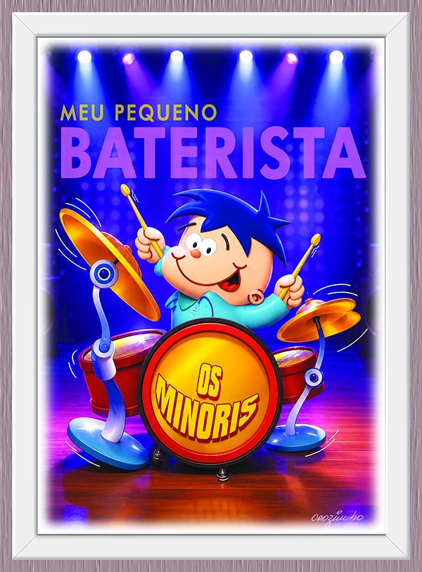 Quadro Meu Pequeno Baterista
