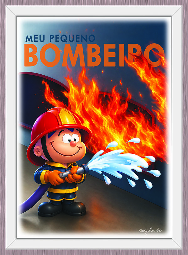 Quadro Meu Pequeno Bombeiro