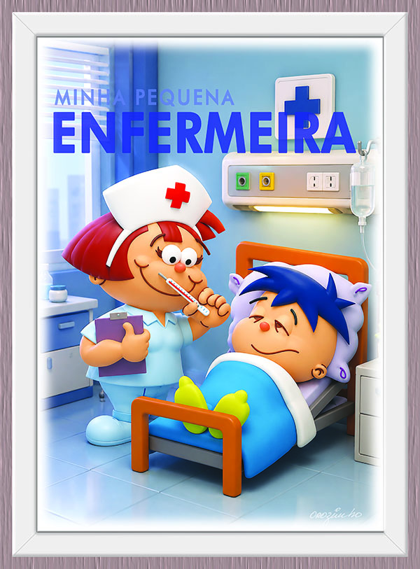 Quadro Minha Pequena Enfermeira