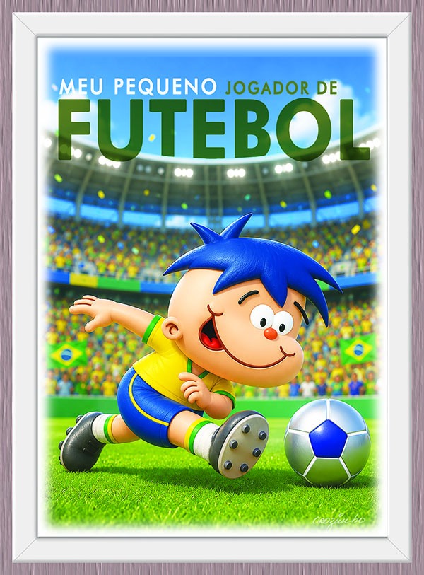 Quadro Meu Pequeno Jogador de Futebol