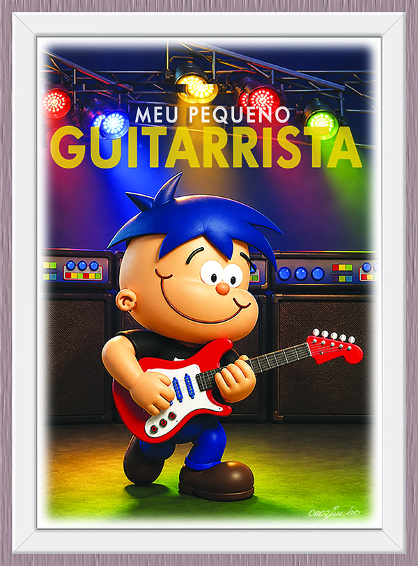 Quadro Meu Pequeno Guitarrista