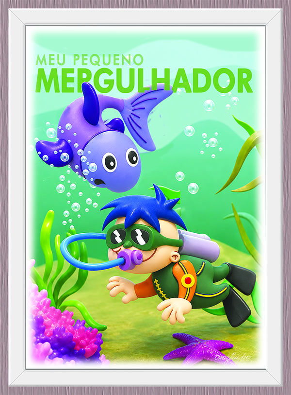 Quadro Meu Pequeno Mergulhador