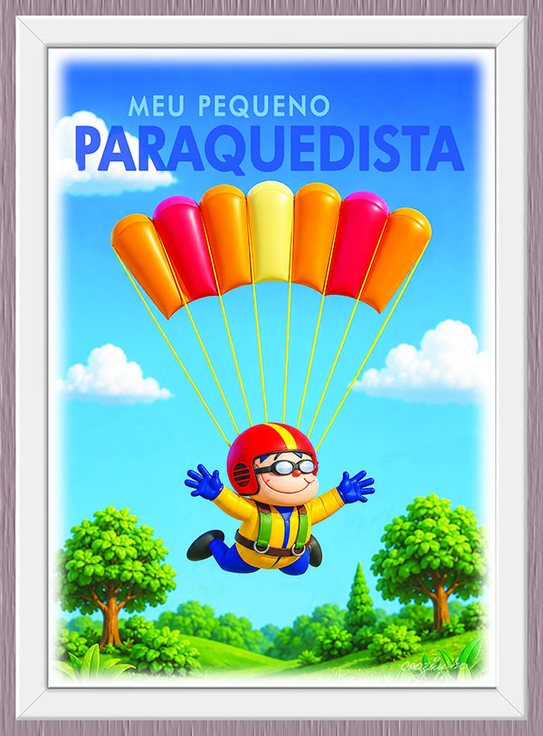 Quadro Meu Pequeno Paraquedista