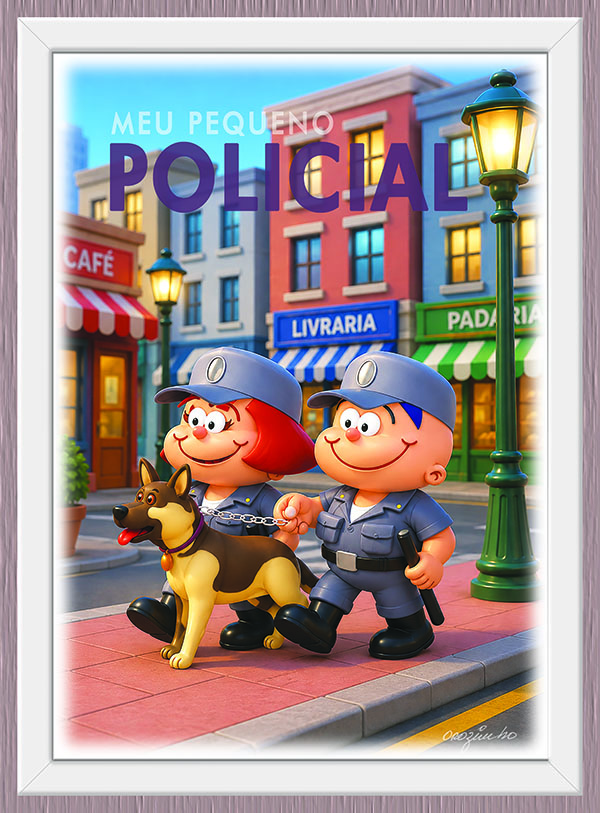 Quadro Minha Pequena Policial