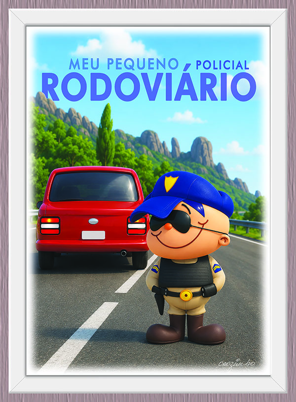 Quadro Meu Pequeno Policial Rodoviário