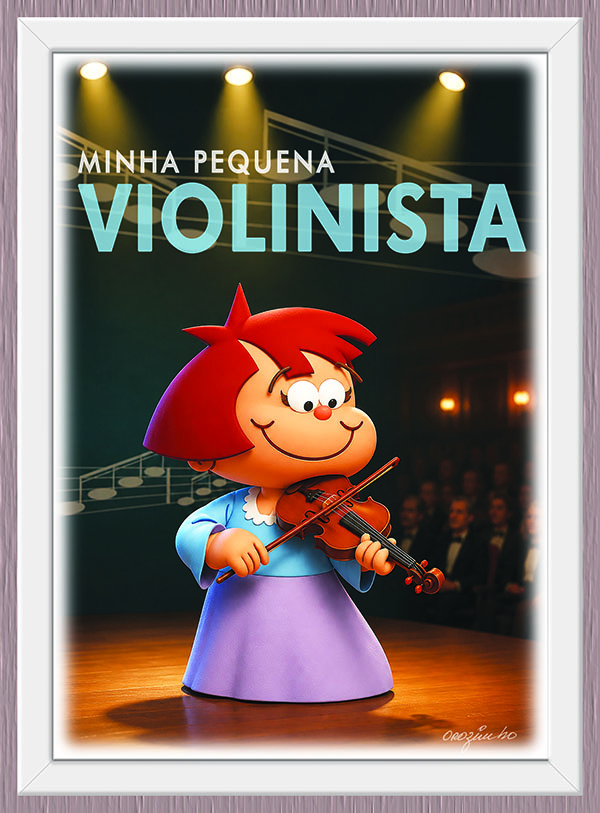 Quadro Minha Pequena Violinista